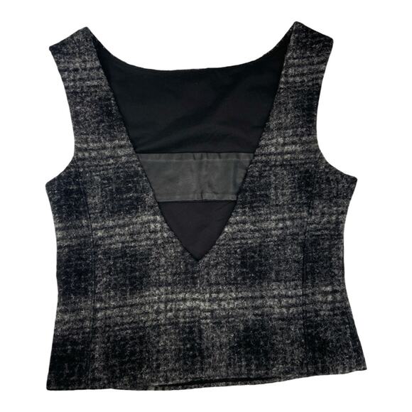 Banana Republic Plaid Cut-Out Back Tank Size 0 - Picture 5 of 5